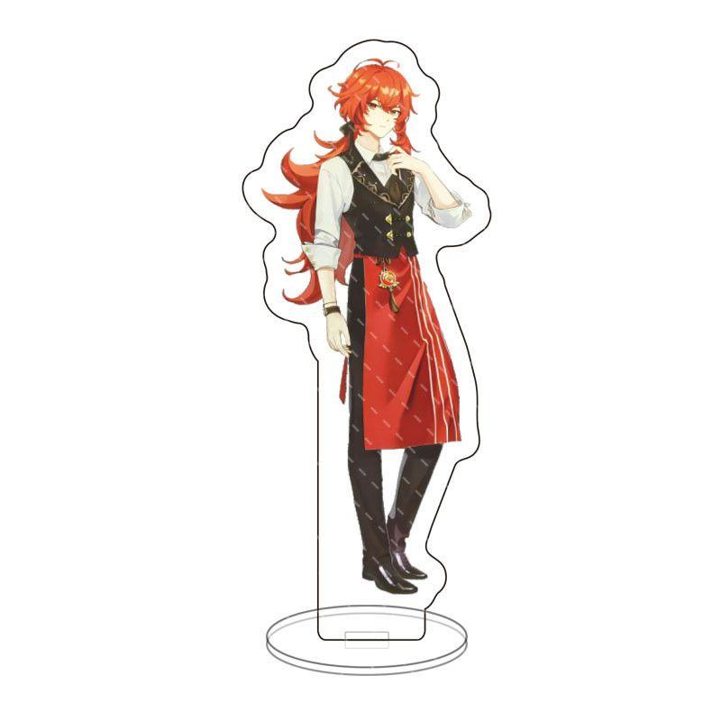 Genshin Impact Acrylic Stand Desktop Decor Featuring Kazuha Venti Klee Hutao Ganyu Paimon For Anime Fans