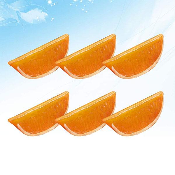 5pcs 2inch Artificial Lemon Orange Festive Party Supplies Fake Fruits Christmas Halloween Home Decoration Food Phography Props