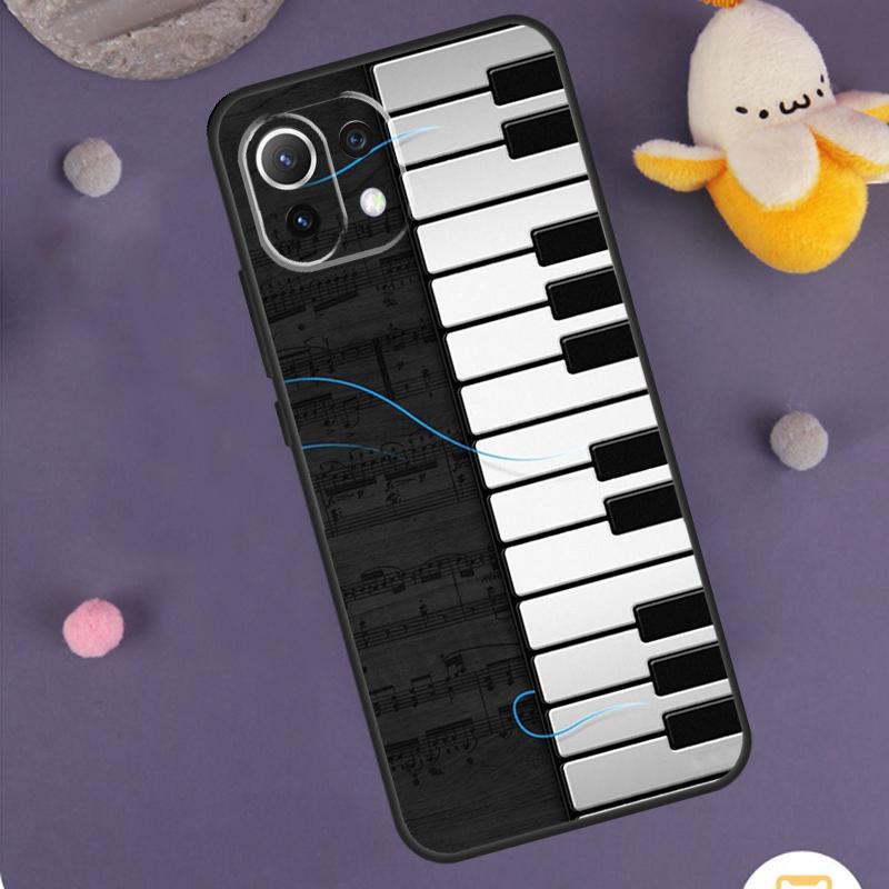 Piano Keys Musical Case For POCO M6 F6 X3 X5 X6 Pro M5s F3 F5 Xiaomi 13 14 Ultra 12 Lite 11T 12T 13T Pro Cover