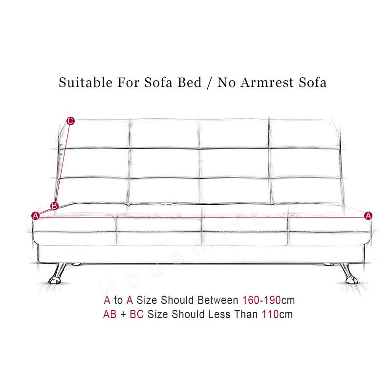 Elastisk sammenleggbar sovesofatrekk Alt-inkludert Tight Wrap Sofa Håndkle Sofatrekk Glidetrekk uten armlen Housse De Canap