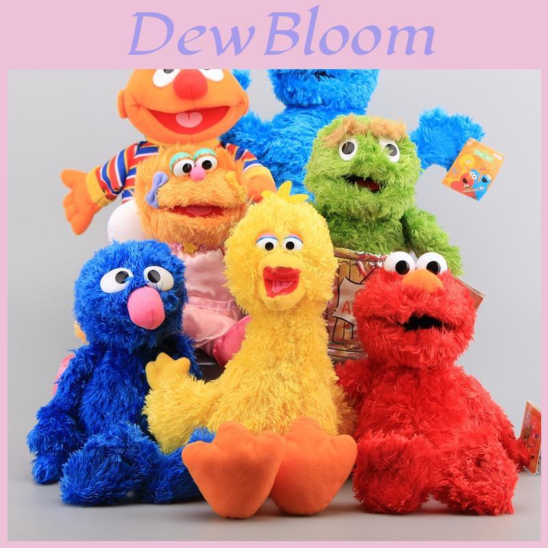 Marionette a Mano Giocattoli di Peluche Elmo Mostro Biscotto Ernie Bambole Morbide e Coccolose Ripiene**