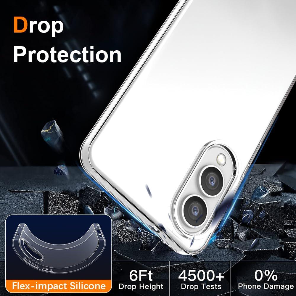 Ultra Thin Silicone Case For Samsung Galaxy S25 Edge S24 S23 S21 Fe S22 Ultra Plus Soft Back Cover Shockproof Transparent Shell
