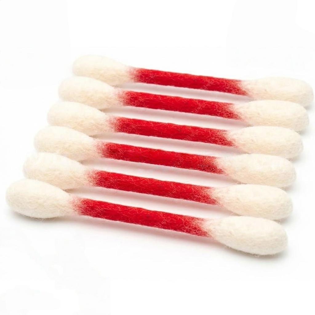 Cotton Swabs Toys With Catnip, 6 Pk Giant Chew Sticks For Indoor Boredom, Ropes, Big Interactive Play Lover Gift Accessories