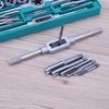 8pc Hand Screw Thread Metric Plug Tap Set M3 M4 M5 M6 M8 M10 Metal Screw Taps Thread Metric Machine Wrench Holder Hand Hinge Set