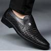 Men's Slip-On Shoes with Breathable Soft Bottom for Business and Casual Wear