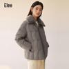 Ailiyi Women's Detachable Faux Fur Collar Lightweight Duck Down Jacket