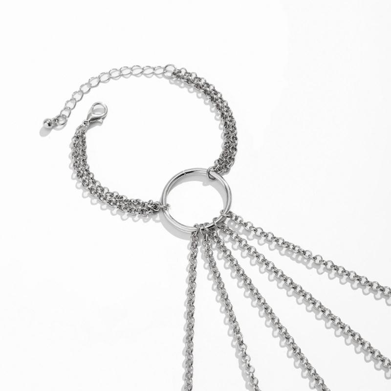 Ancient Queen Bracelet with Finger Nails Tip Claw Rings Belly Dance Hand Chain Jewelry Chain Finger Rings Bracelet Women