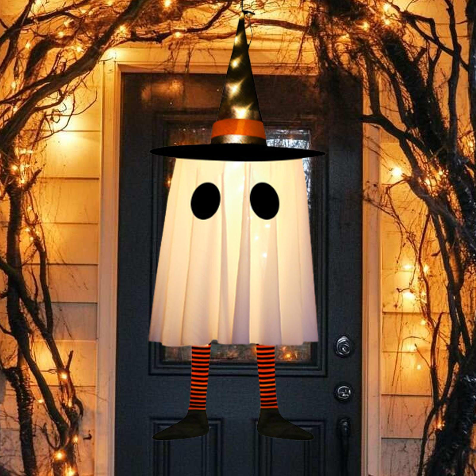 

Halloween Hanging Glowing Hat Light up Props Creative Outdoor Decor for Indoor помаранчевий
