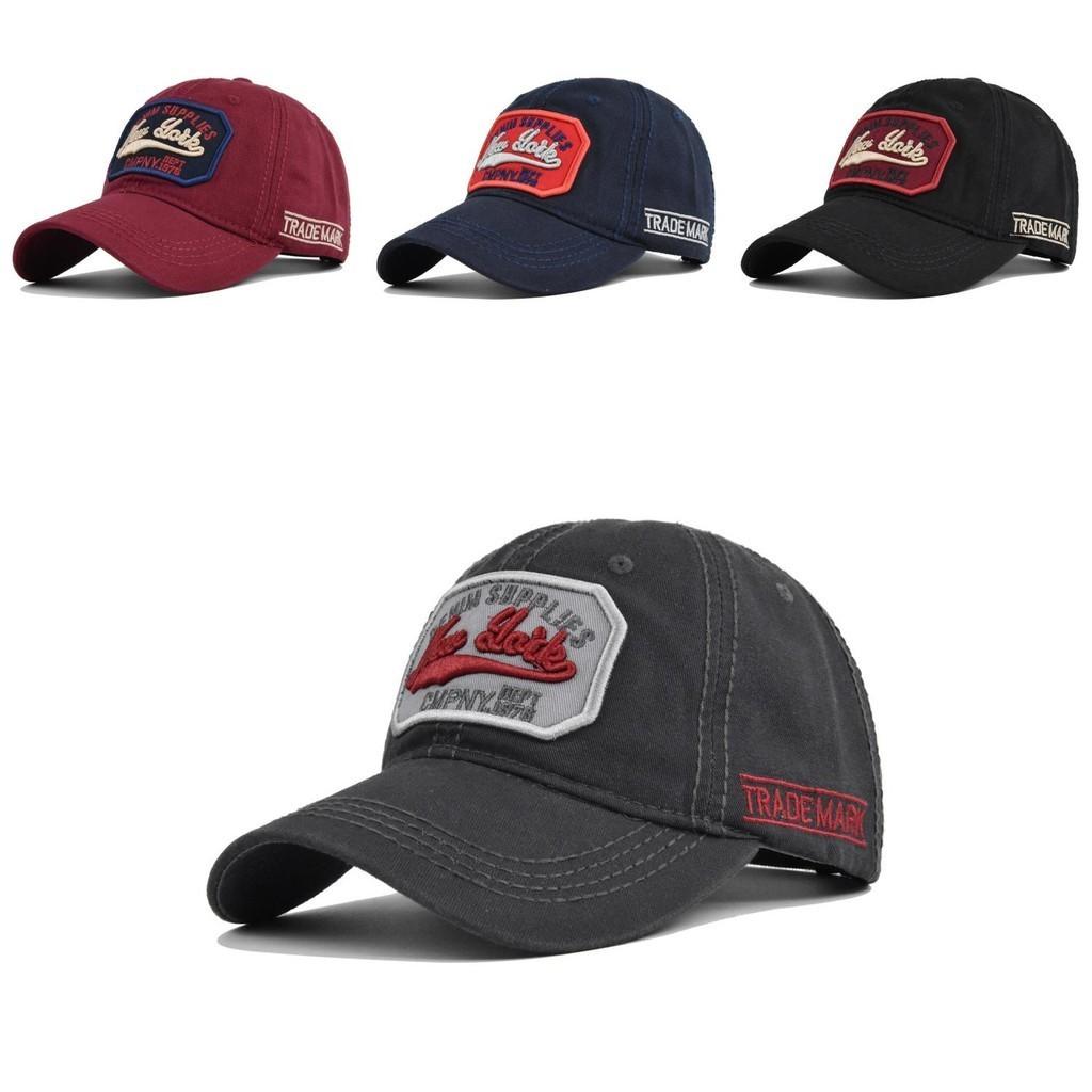 Duck Tongue Baseball Cap Cotton Embroidered Ethnic Vintage Washed Hat Sunshade