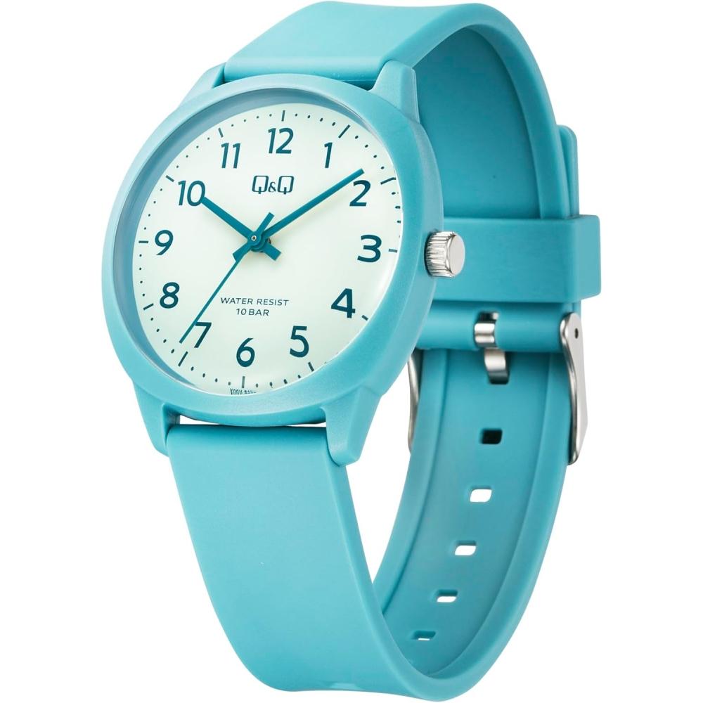 [citizen Q A] Q   Q  10 Atm  Waterproof  Lightweight  Easy To Read Dial  Simple  V52a 504vk  Blue  Ice Blue