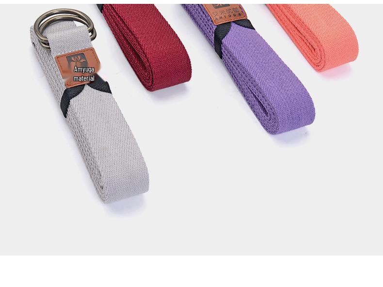 Enhanced Polyester Cotton Yoga Stretch Strap