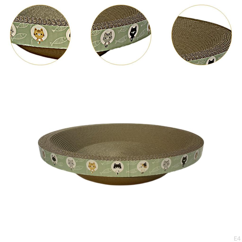 Cat Scratcher Cardboard 2 In 1 Oval Bed Furniture Protection Lounge