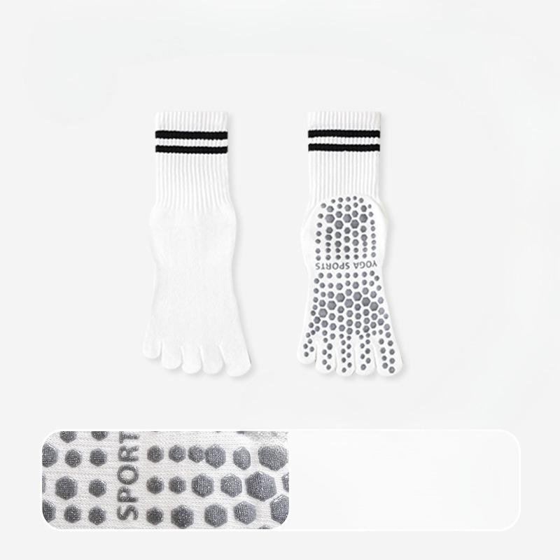 Women's Professional Yoga Pilates Indoor Fitness Non Slip Sports Mid Tube Socks
