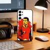 Cristiano Ronaldo Phone Case Black Silicone Soft For Samsung S25,S24,S21,S22,S23,S30,Ultra,S20,Plus,Fe,Lite