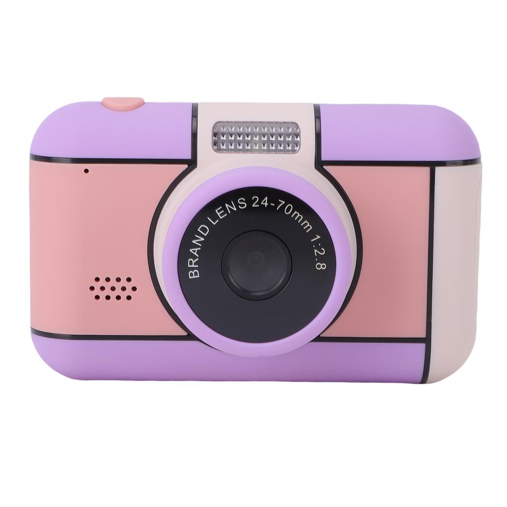 Kids Camera 2.4 Inch Screen Double Lens 48MP HD Digital Camera with Flash Filters for Toy Present