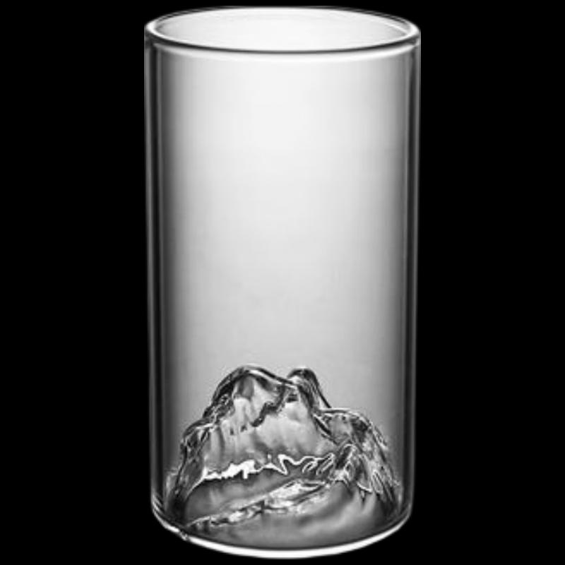 Qunrong Mountain View Glass Tea Cup