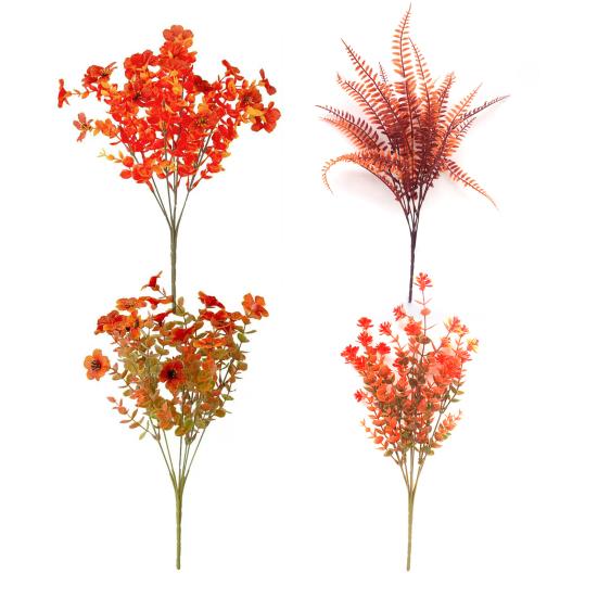 

4/8/12/16/24/36 шт. Искусственный цветок Реалистичный Поддельный Пластиковый Цветок Дом Офис Свадебная Вечеринка Настольное Украшение Комнатные Уличные Искусственные Растения Цветение