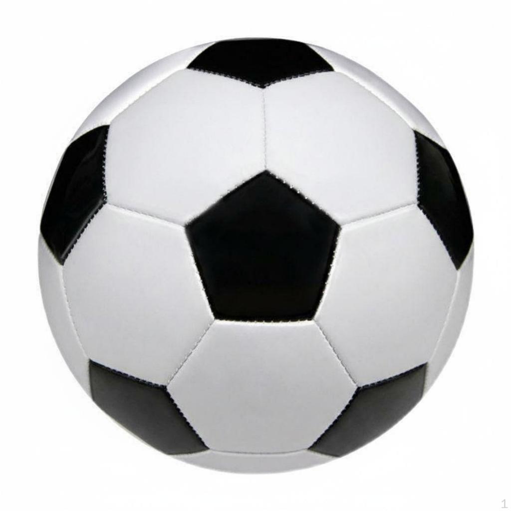 Klassischer Schwarz-Weißer Fußball Offizielle Größe & Gewicht Maschinengenähte Konstruktion