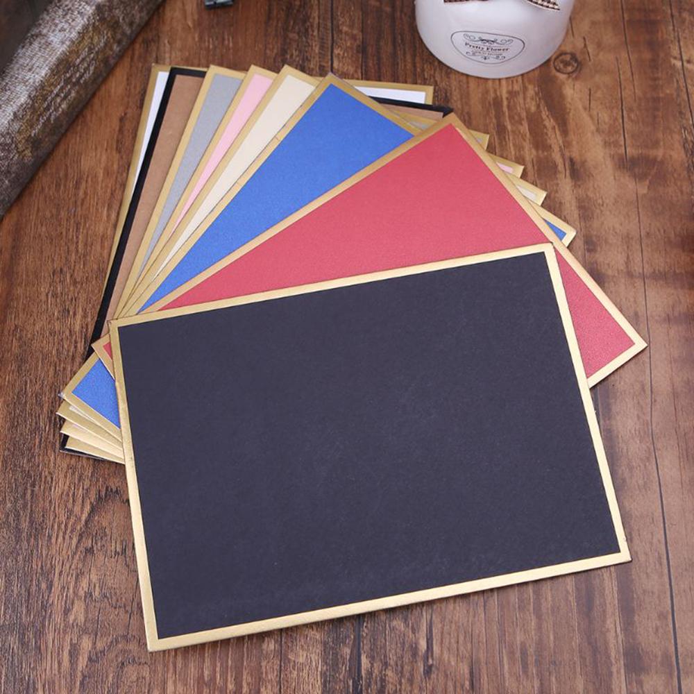 Wedding Party Invitation Craft Paper Envelopes Mailers Set Letter Supplies Gold Stamping Envelopes