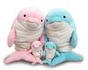 Morisaka Global Mochi Dolphin Pink L Dolphin Plush Toy Healing Soft to the Touch Cute Animal Mochi Series MOIR-0350P