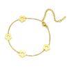 Sweet Stainless Steel Bracelet Adjustable Chain Charm Bracelet Jewelry Wrist Chain  Jewelry Gifts