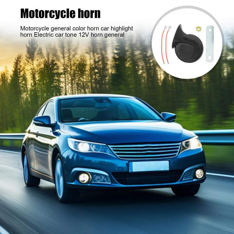Car Horn Electric Snail Horn 12V Waterproof Motorcycle Snail Horn Car Horns Marine Air Horn Car Accessories For Modification