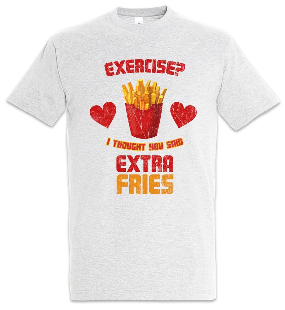 

Extra Fries Mens T-Shirt French Fries Exercise Fries I Thought You Said Diet Diet 4XL