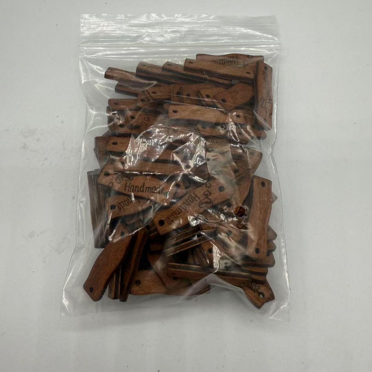 

Handcrafted Coffee-Colored Wooden Wave Sign Package of 50, 3cm*1cm