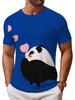 Cool Breathable Digital Print Fashion Trendy Men'S Casual Athletic T-Shirt - Summer Home, Outdoor, Casual Individual Fashion Match, Casual Athletic