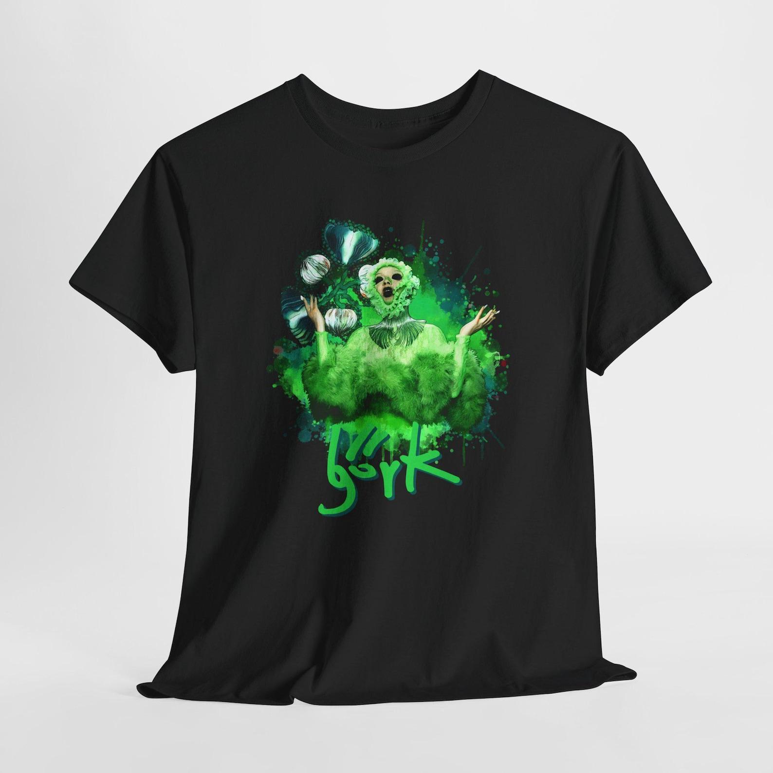 Bjork Artsy T-Shirt Tee | Indie Music Graphic Tee L