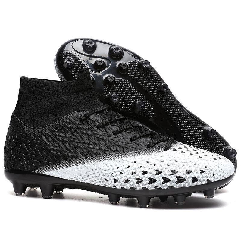 Мужские футбольные бутсы с длинными шипами и высокой лодыжкой — фото 9
