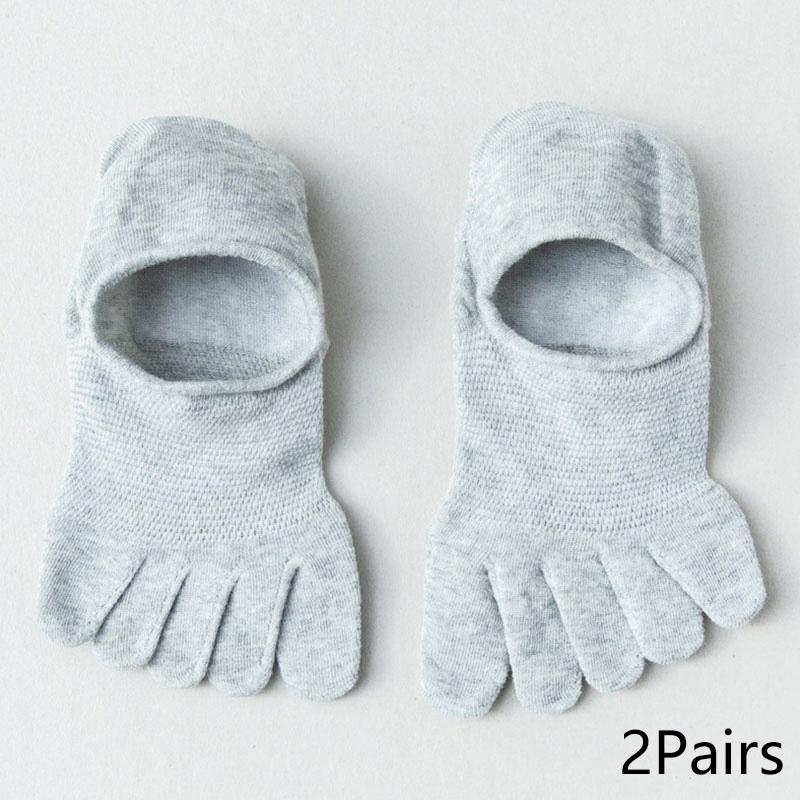 

Мужские летние нескользящие носки-лодочки, невидимые хлопковые носки с пятью пальцами, с разделенным носком, дышащие