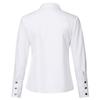 Women's Fashion Solid Color Band Collar Slim Loose Long Sleeve Shirts Tops