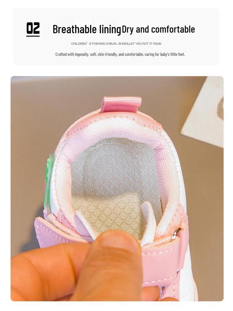 2026 Unisex Kinder Weiß Lässige & Sportschuhe - Weiche Sohle, Frühling/Herbst, Mittlere & Große Größen