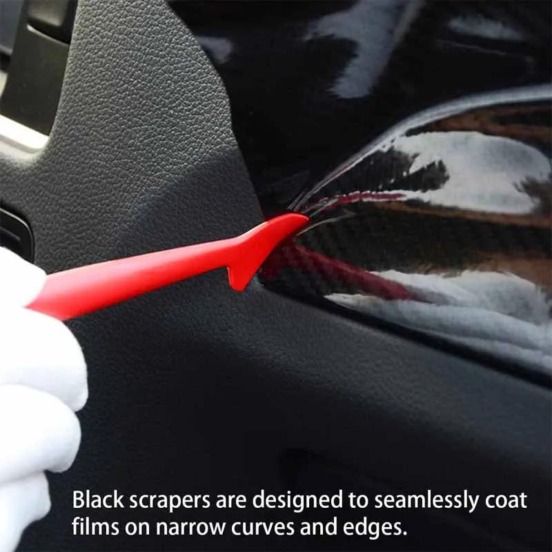 5X Car Stickers Micro Squeegee Scraper Hardness Wrap Vinyl Tools Squeegee Flexible With Different Hardness Window Tint Stickers Install Tool