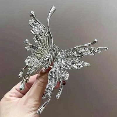 Practical Metal Hair Claw In Butterfly Shape Hair Decoration Hairpieces Party Headwear for Everyday and Party Looks