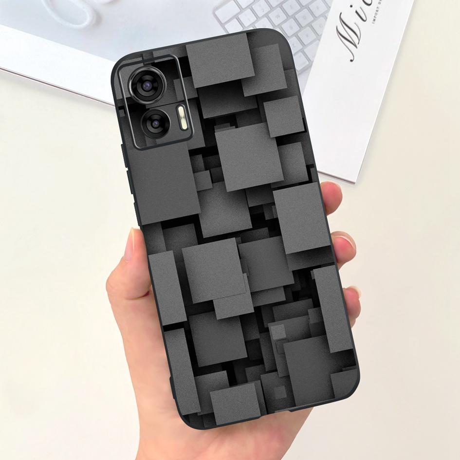 For Motorola Edge 30 Neo Case XT2245-1 Shockproof Cover Cute Cartoon Tulip Anti-Fall TPU Phone Case For Moto Edge 30 Lite Bumper