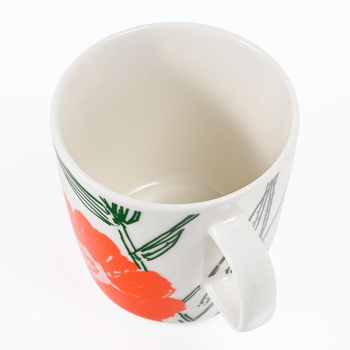 Marimekko Mug 400ml Puhakukka White/Orange 74070