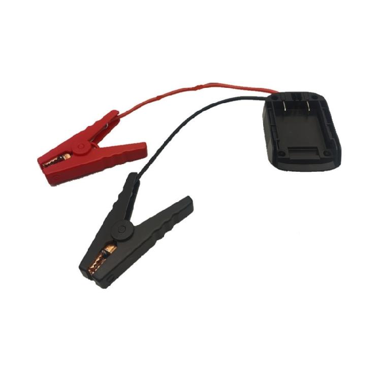 High Current Automotive Adapters Converts Tool Batteries To 12V Output For Vehicle Jump Starting Assistance