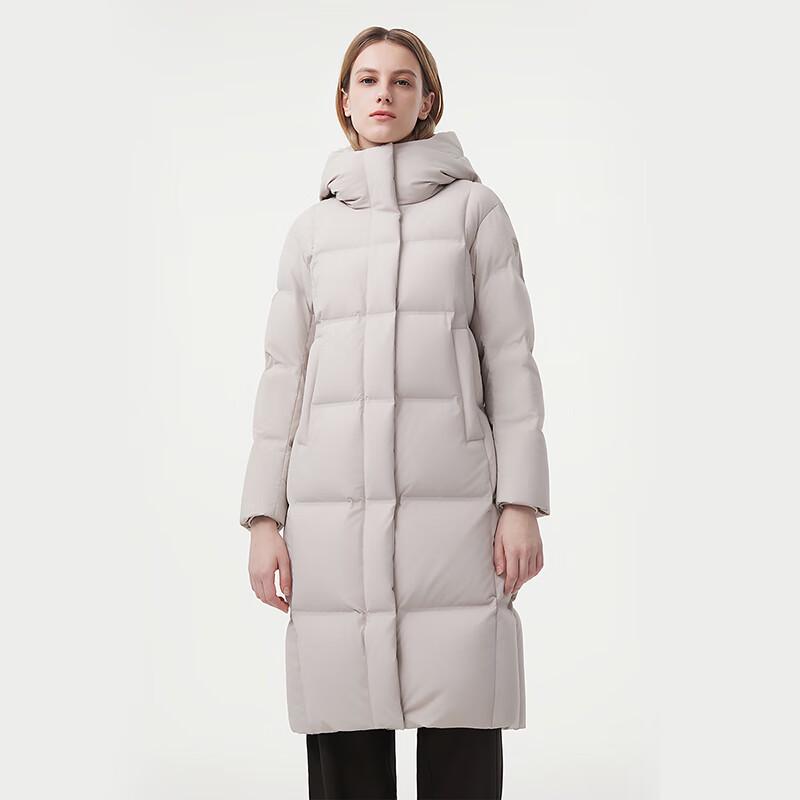 Tanboer Women's Mid-length Hooded Winter Goose Down Jacket 520796A