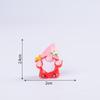 Mini 6Pcs Gnome Figurines Resin Crafts Micro Landscape Ornaments Car Desktop Lawn Decor Elf Bonsai Diy Christmas Decorations