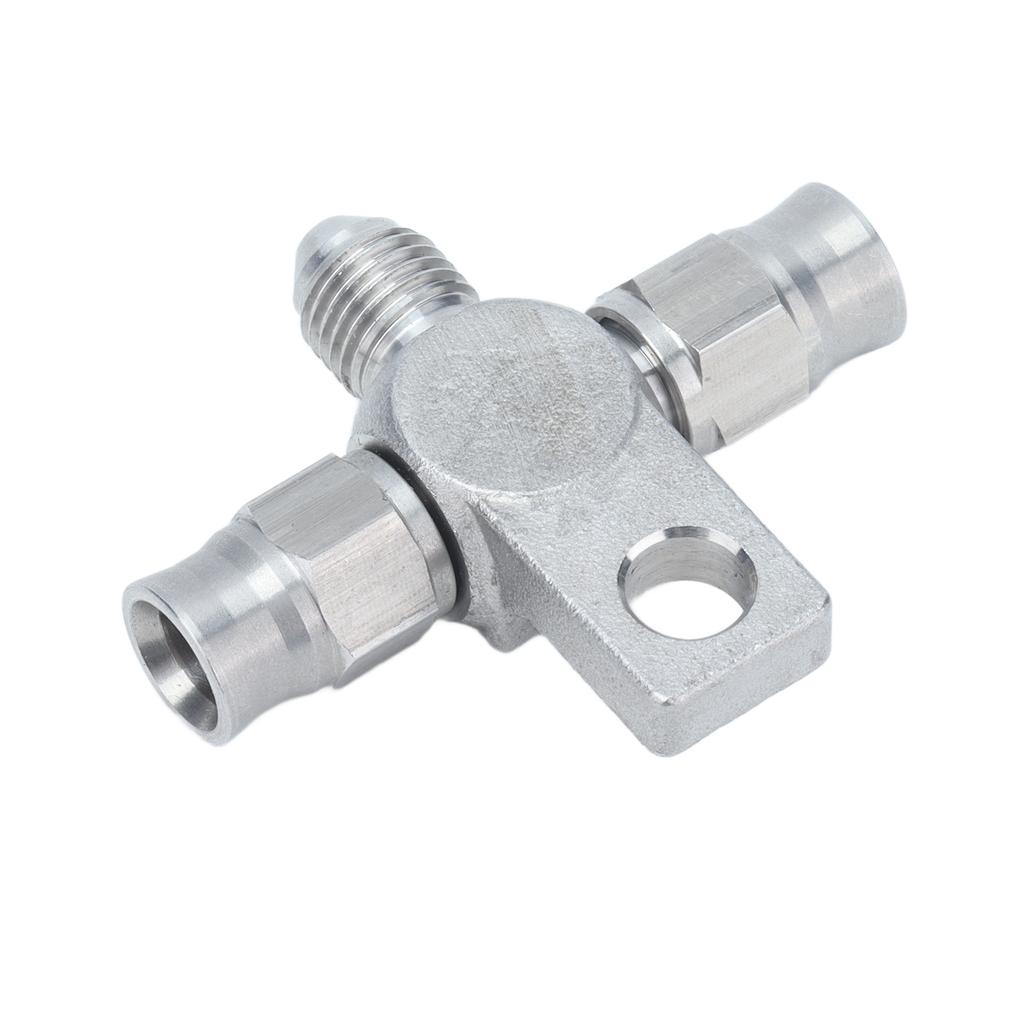 AN‑3 Tee Brake Hose AN3 to Line End Fittings Stainless Steel Automobile Components