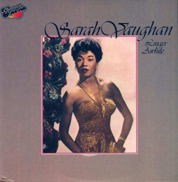 LP Record SARAH VAUGHAN  Linger Awhile P14364 Encore 1979 US Jazz Used фото