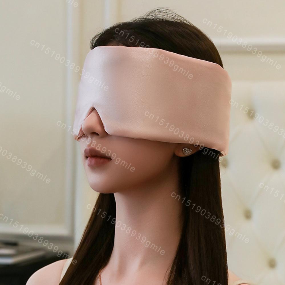 100% Silk Sleep Mask Blocking Light Eyepatch Soft Padded For Travel Nap Eyeshade Relaxation Noise Reduce Sleeping Aid Eye Mask