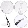 Yarn Holder Acrylic Spinning Knitting Tools Crochet Accessories Stand DIY Sewing Thread Spools with Leather Wrist Strap