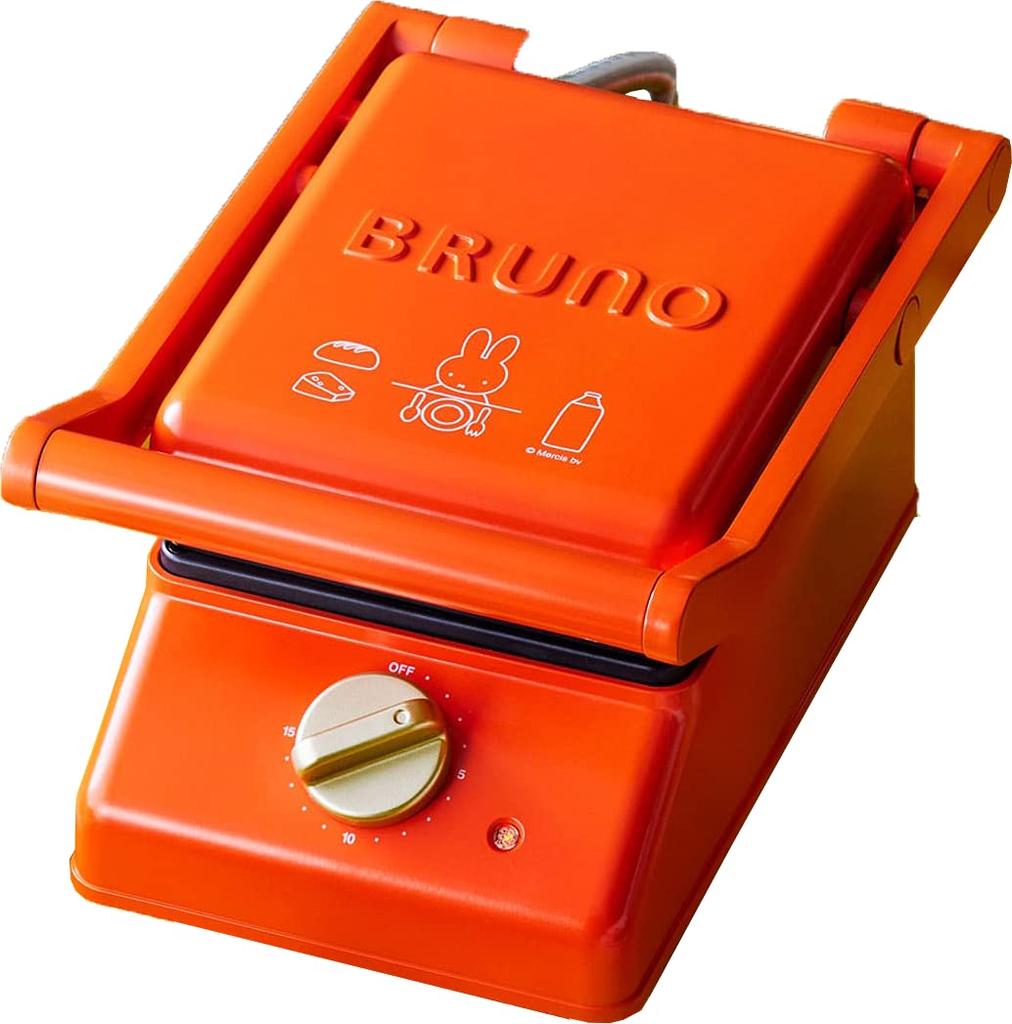BRUNO Miffy Gril na sendviče Bruna Red, Jednoduchý, BOE088,