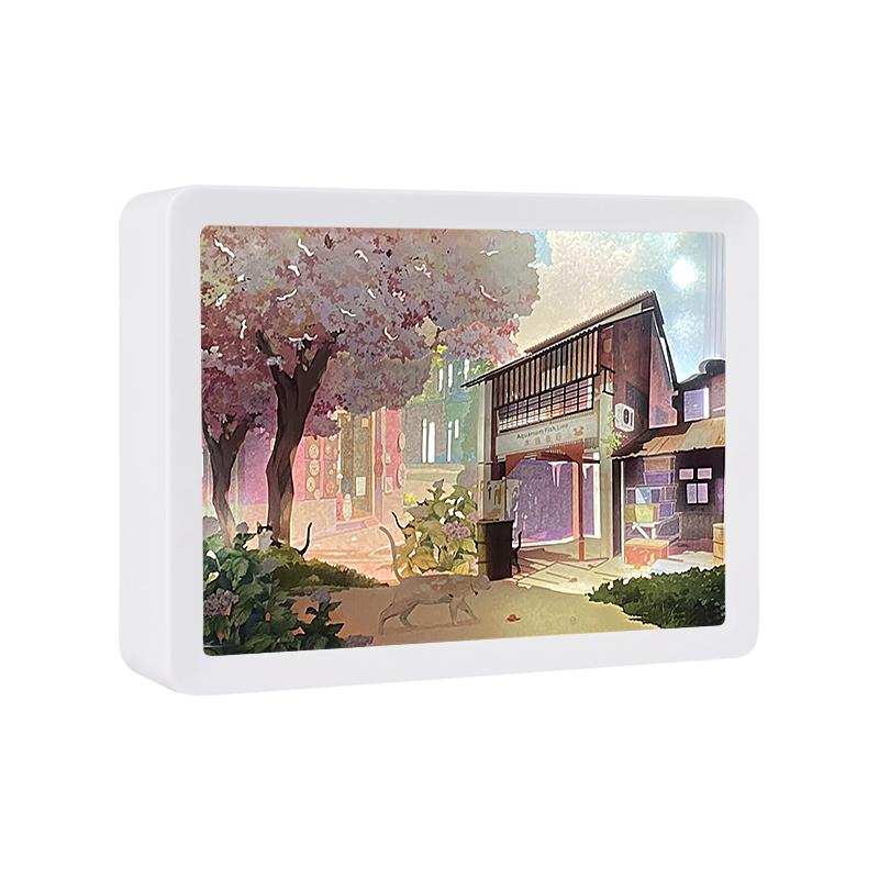Anime Led Light Box 3D Paper Carving Lamp Anime Paper Cut Shadow Light Box Decorative Lights Lamp For Children'S Room Decor Gift