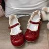 Women's Shoes Fashion Round Head Shallow Mouth Single Shoe Sweet Cute Butterfly Knot Women Lolita Shoes Fashion Mary Jane Shoes