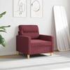 Armchair In Wine Red 60 Cm Fabric