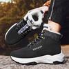 High Top Martin Boots Fleece Warm Tooling Boots Winter Warm Feet Men's Shoes Tide Shoes Outdoor British Hiking Shoes